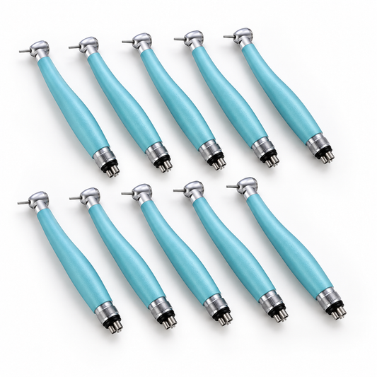 Lot de 10 pièces à main dentaires haute vitesse turquoise