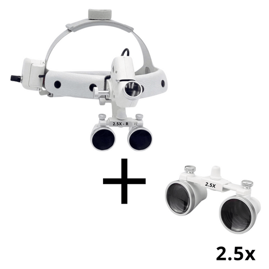 Loupe Pro Vision - Lampe Frontale 5W et Lentilles 2,5x