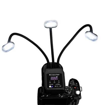 Flash Macro Dual avec Deux Flashs et Lumière Frontale – Compatible avec Nikon, Sony et Canon | Photographie Dentaire Professionnelle