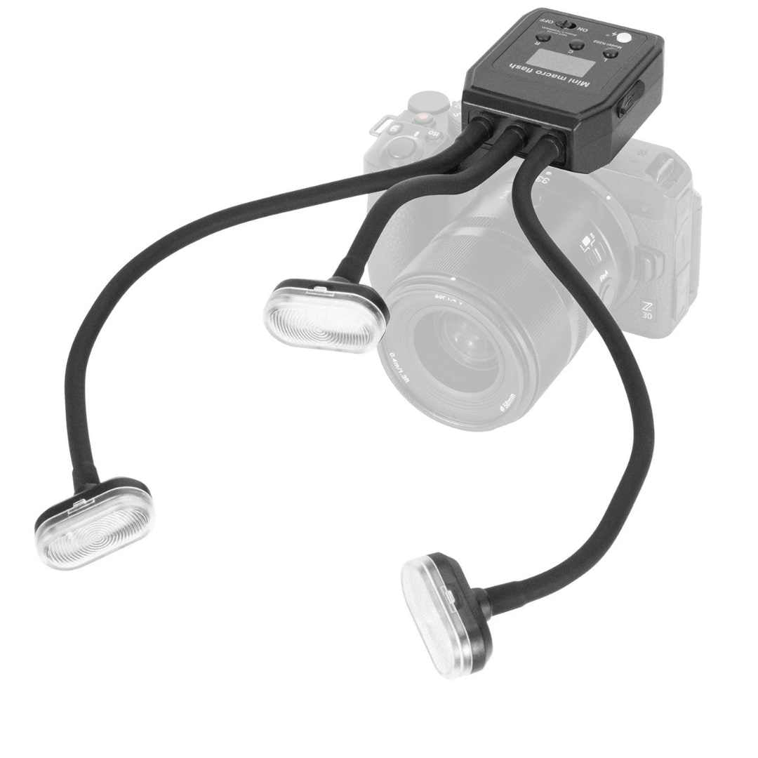 Flash Macro Dual avec Deux Flashs et Lumière Frontale – Compatible avec Nikon, Sony et Canon | Photographie Dentaire Professionnelle