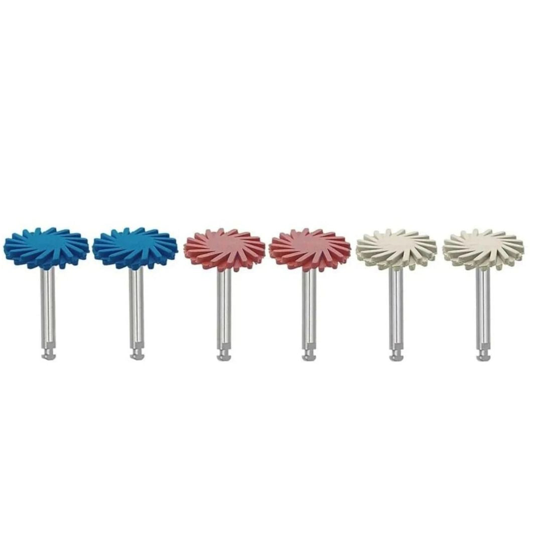 Système de polissage diamanté RA (basse vitesse) pour résine et céramique – 6 pièces