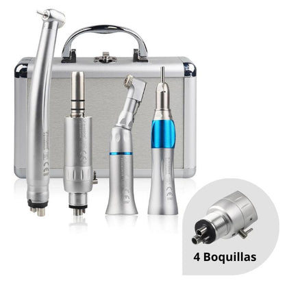 Kit de Pièces à Main Dentaires Haute et Basse Vitesse 4-en-1