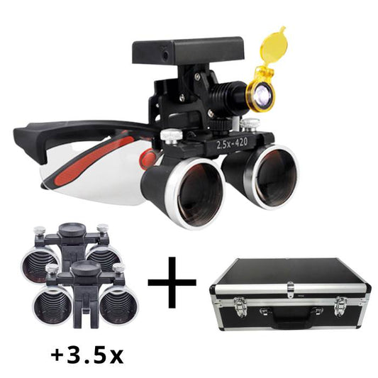 Pack Complet Loupe X1 Pro - Lentilles 2,5x + 3,5x et Mallette en Métal