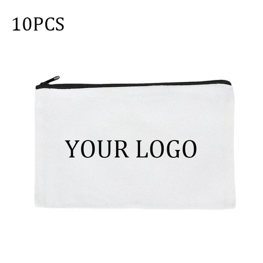 Trousse en toile à fermeture éclair personnalisable avec votre logo - Lot pro