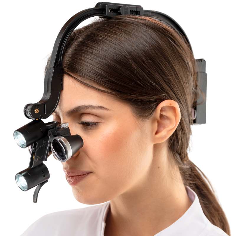 Loupe Frontale M1 - 2 Phares + 2 Batteries Rechargeables