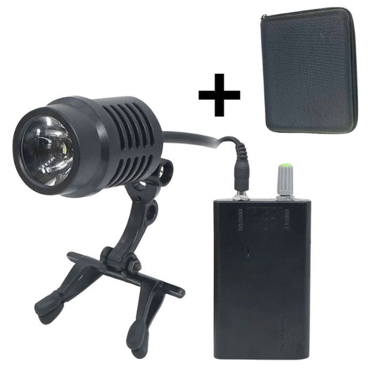 Lampe Frontale Ultralégère F1 - Compatible avec Loupes et Lunettes, 50 000 Lumens