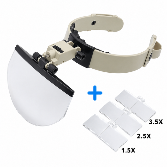 Loupe Frontale XT Pro - 4 Lentilles + Lumière LED Complémentaire